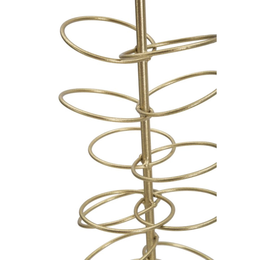 Portacandela VKH341, Oro, Marmo, 14x13x46 cm