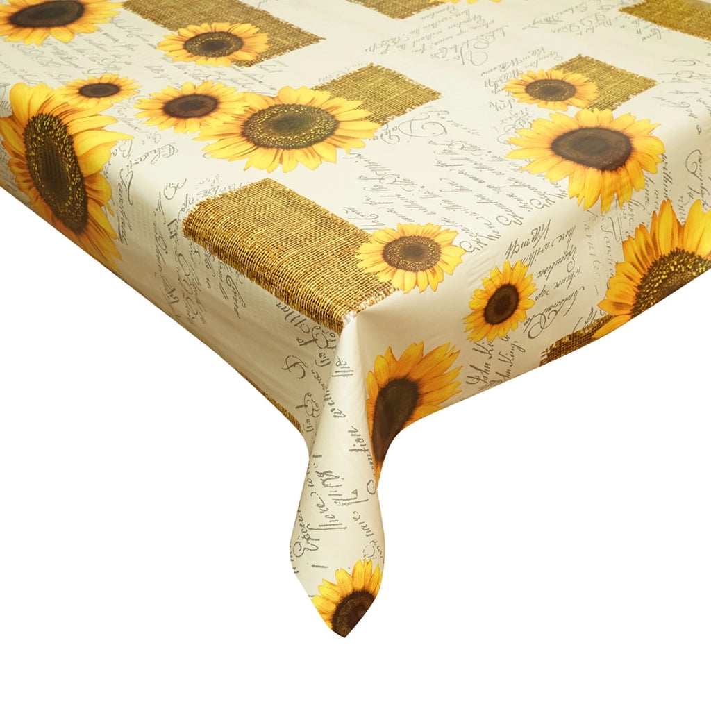 Rotolo tovaglia decorativa in PVC – modello girasole Materiale: PVC con supporto tessile (45 g/m²)  Dimensioni rotolo: 1,37 × 20 m Breckner Germany