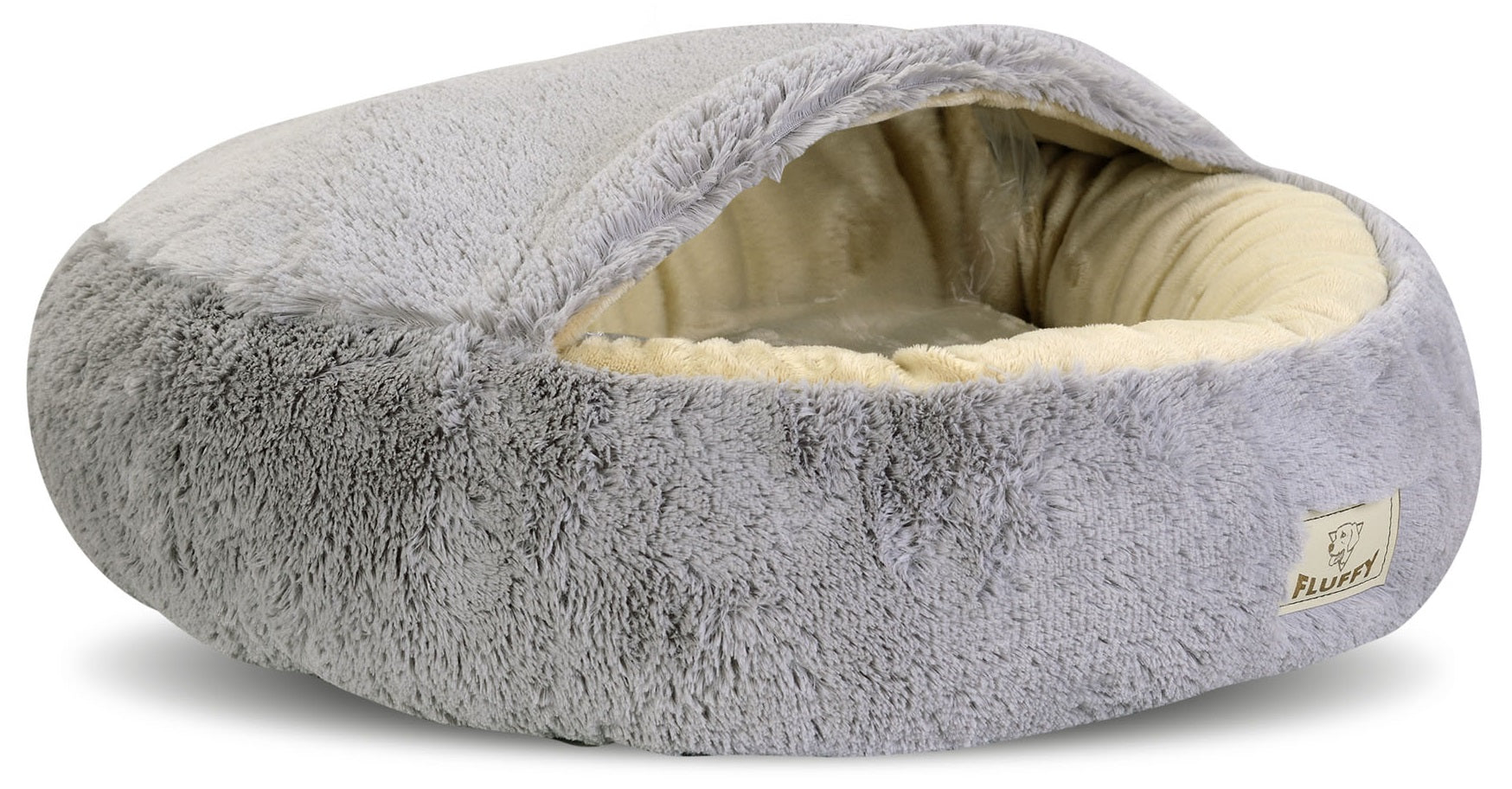 AIO FACTORY 70 cm FLUFFY Letto per cani impermeabile grigio chiaro