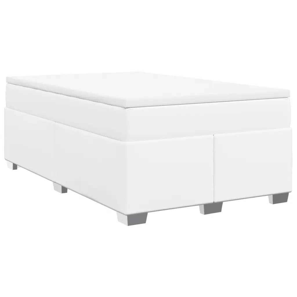 Giroletto a Molle con Materasso Bianco 120x200 cm in Similpelle 3285206