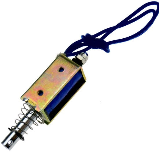 Attuatore solenoide a corrente continua 12V - magneetto aperto - compatta e potente - 0,4N di forza di attrito - ideale per l'automazione
