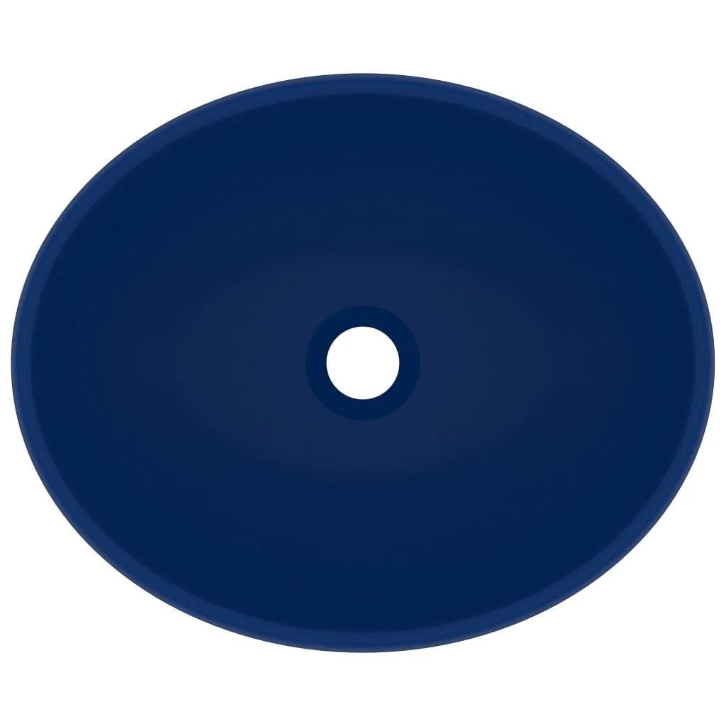 Lavabo ovale di lusso opaco 40x33 cm in ceramica blu scuro 02_0002666