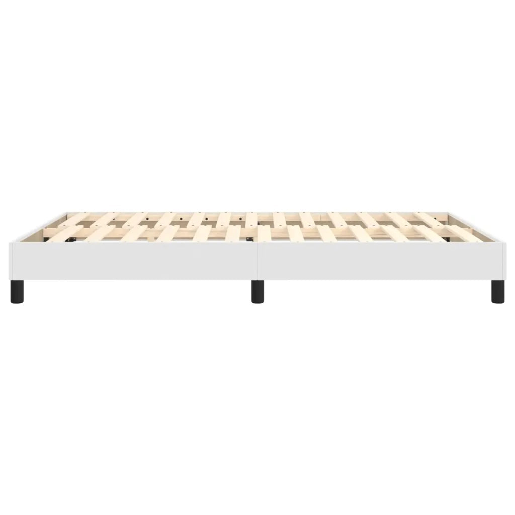 Struttura Letto a Rete a Molle Bianco 140x190 cm in Similpelle 3120695