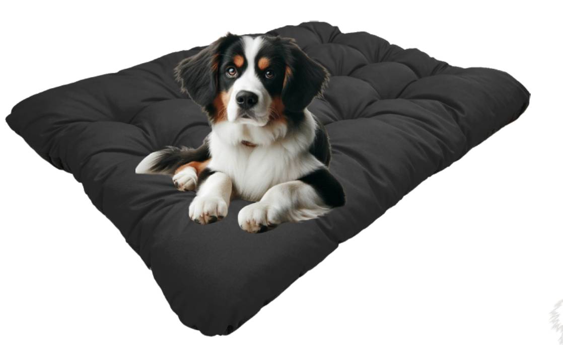 AIO FACTORY 100x70 cm PRESTIGE Cuccia per cani impermeabile personalizzabile nera