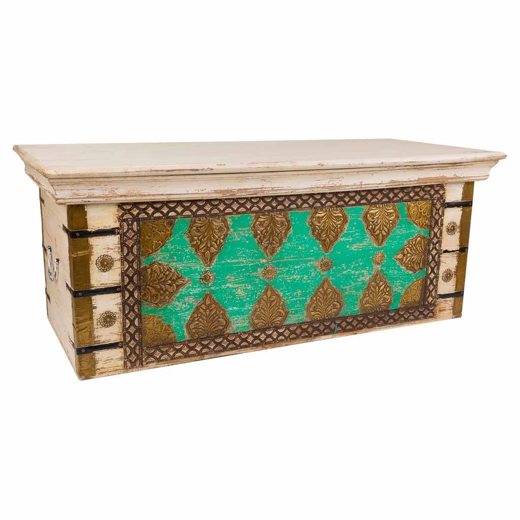 Baule alto in legno marrone 90x41x90h