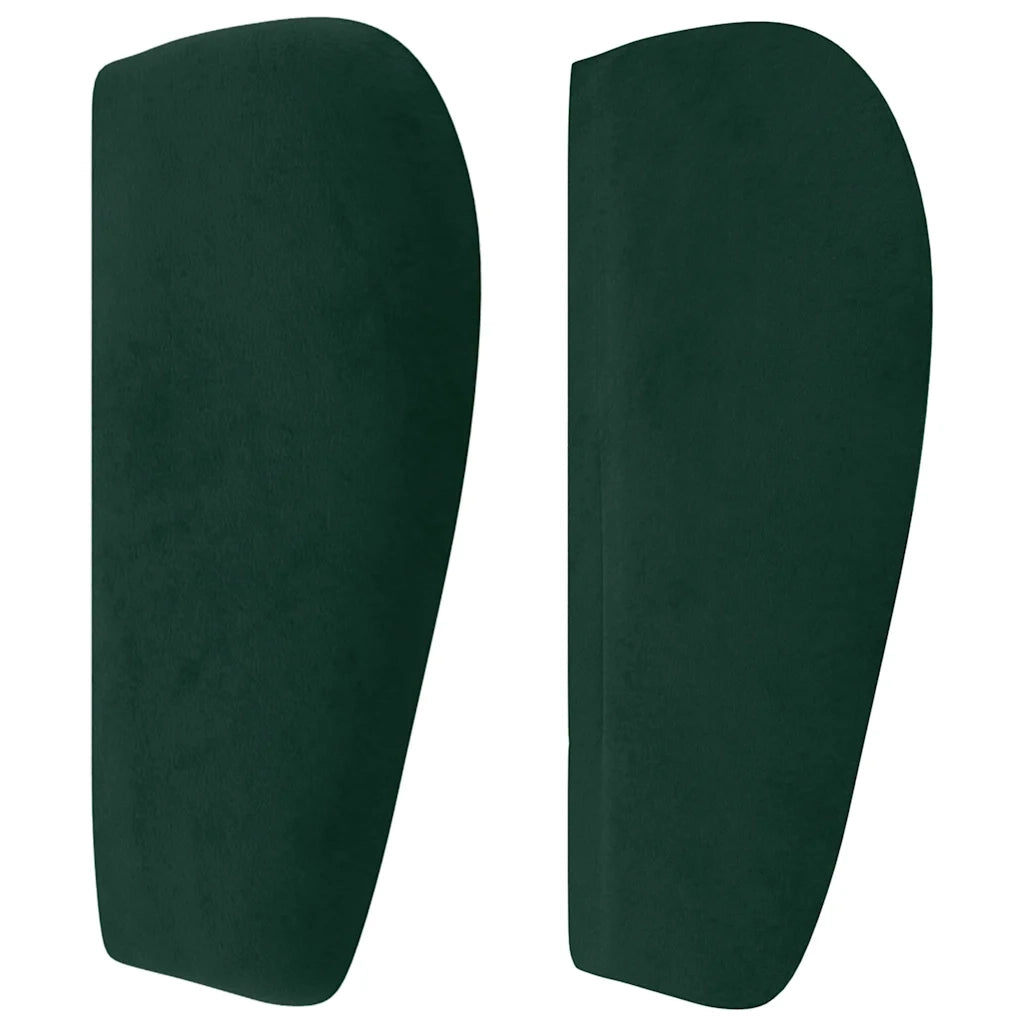 Testiera ad Orecchio Verde Scuro 103x23x78/88 cm in Velluto