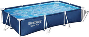 BESTWAY PISCINA FUORI TERRA STEEL PRO RETTANGOLARE 300 X 201 X 66 CM BLU