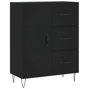 Buffet credenza cassettiera mobiletto mobile contenitore organizer per cucina soggiorno salotto 69,5 x 34 x 90 cm legno ingegnerizzato nero 02_0036045