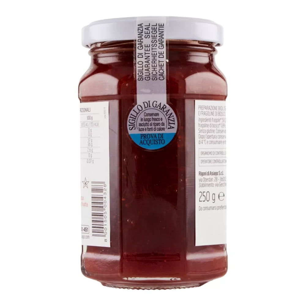 Rigoni di asiago fiordifrutta bio fragole e fragoline di bosco 250 grammi