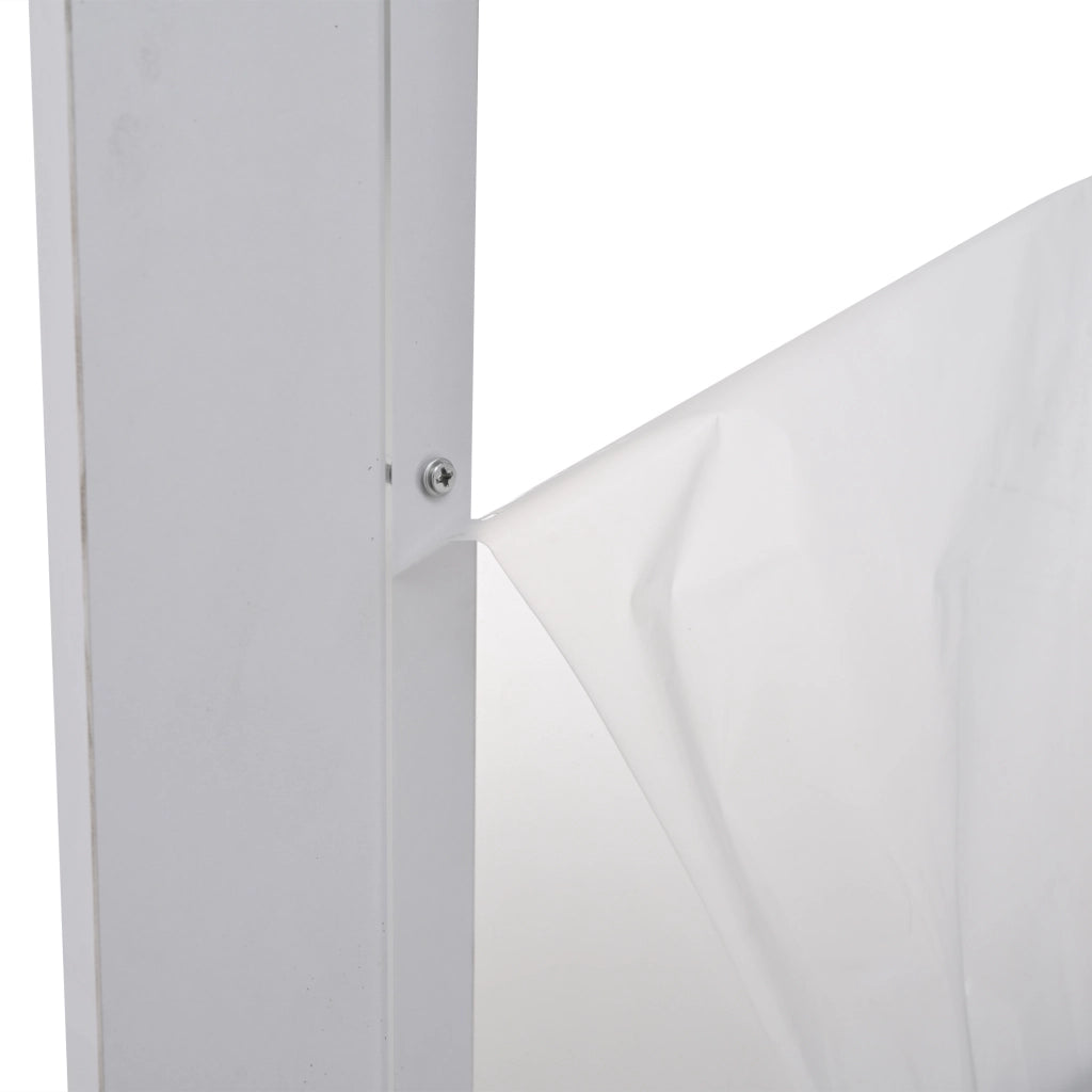 Vetrina Alta Bianca Lucido con LED e Ripiani in Vetro ¨C MINIMAL ¨C 60x40x180