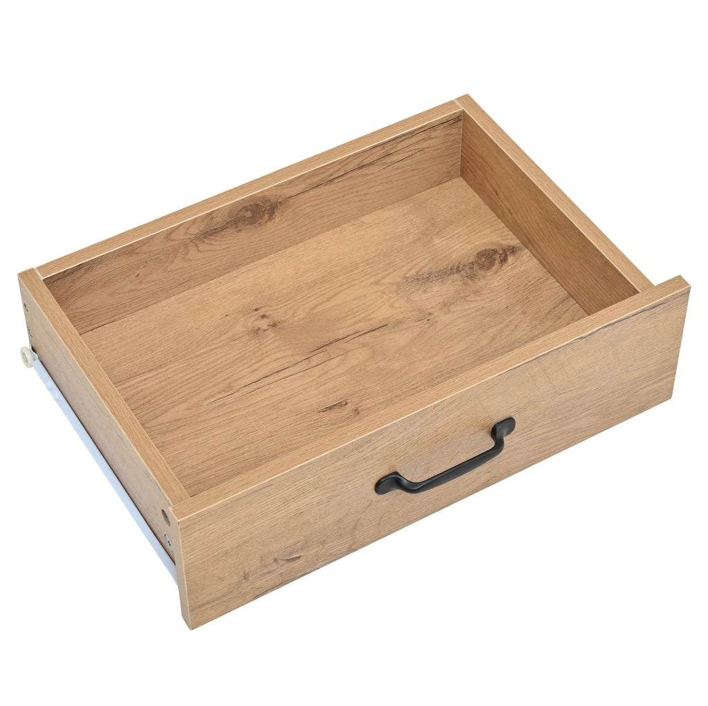 Guardaroba da ingresso 108.5x35x180 cm con panca; 4 ganci; truciolato naturale e bianco