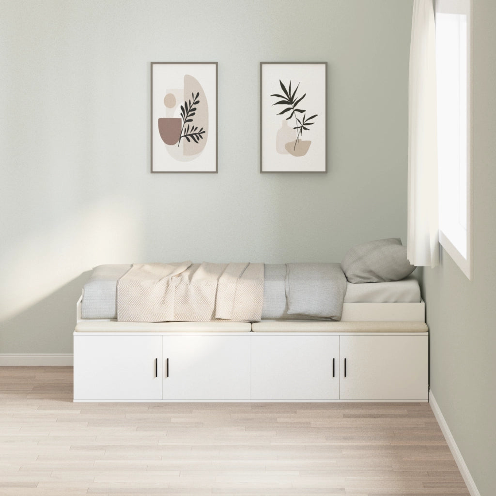Letto con contenitore Bianco 90x190 cm