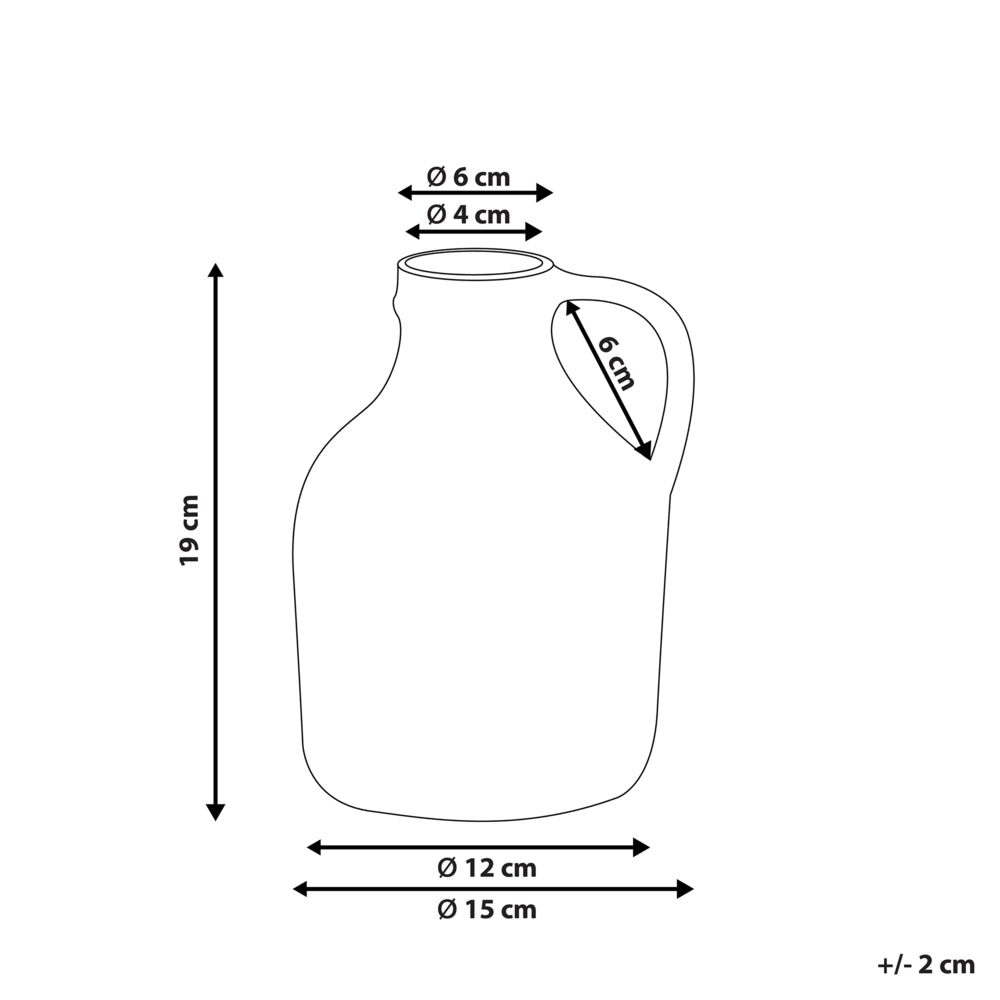 Vaso per fiori in gres porcellanato bianco con motivo viso accessorio decorativo per la casa