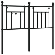 Testiera | Testata di Ricambio in Metallo Nero 120 cm