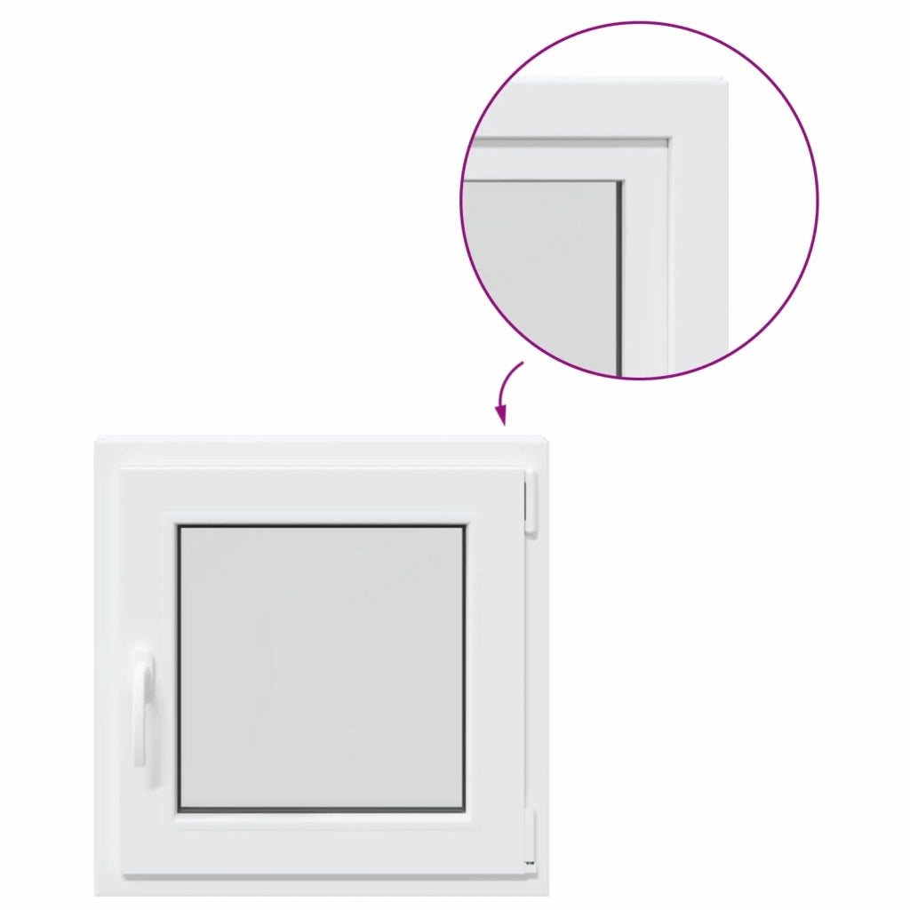 Finestra per Soffitta RISOR 60 x 60 cm PVC e Vetro Bianco CFW3807990