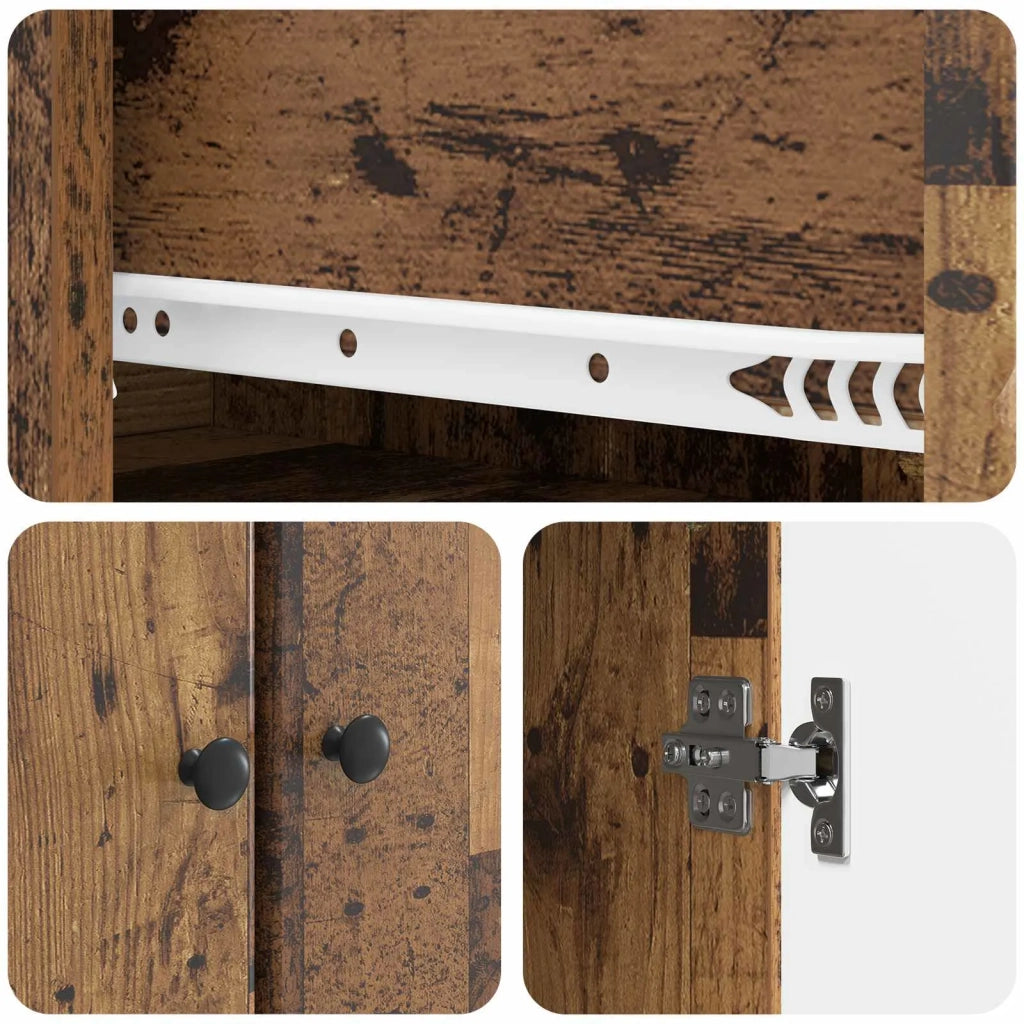 Set di armadi 2 pcs Legno antico 34,5 x 34,5 x 90 cm 3416896