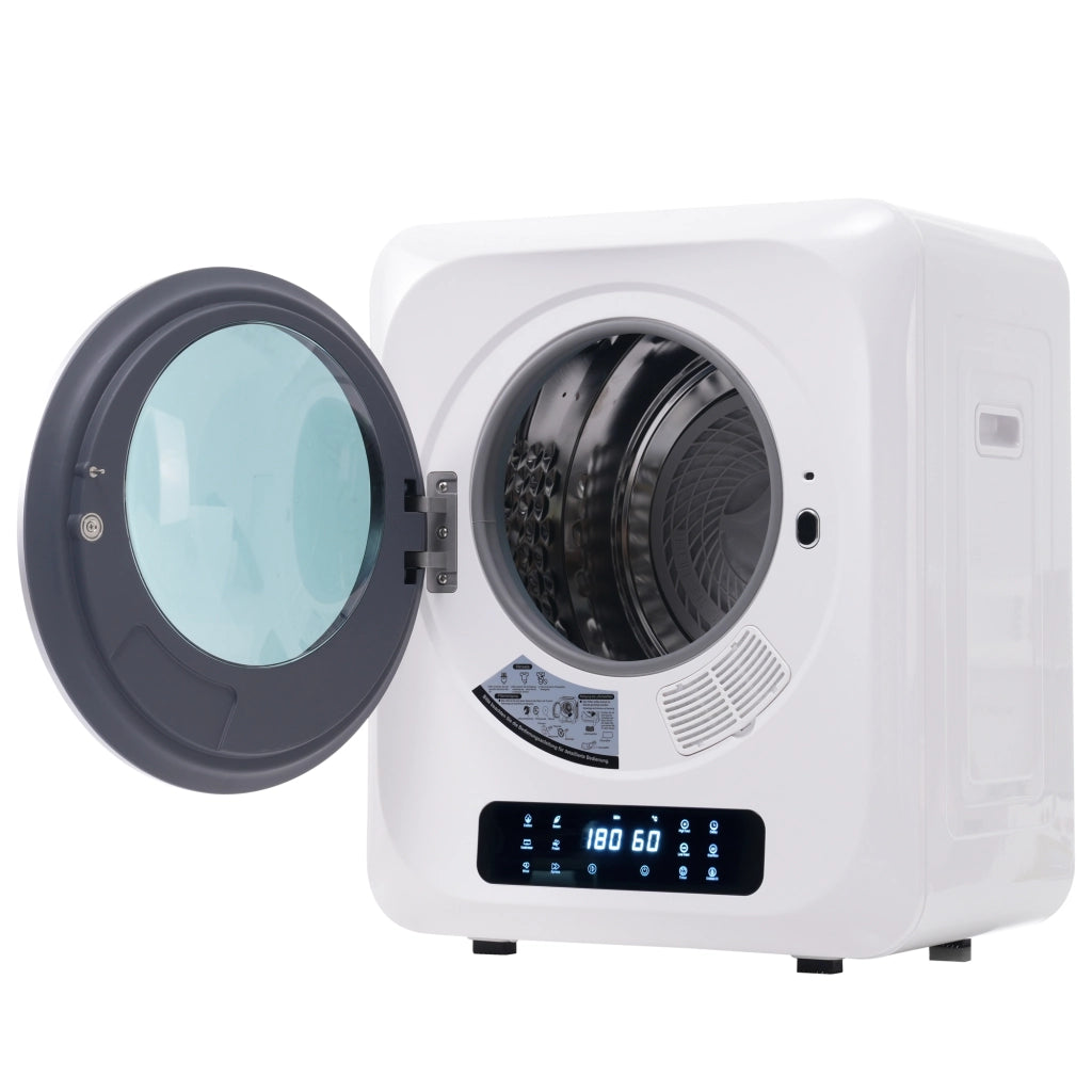 Asciugatrice Compatta a Evacuazione 3 kg 850 W con 6 Programmi; Cestello Inox e Installazione a Parete