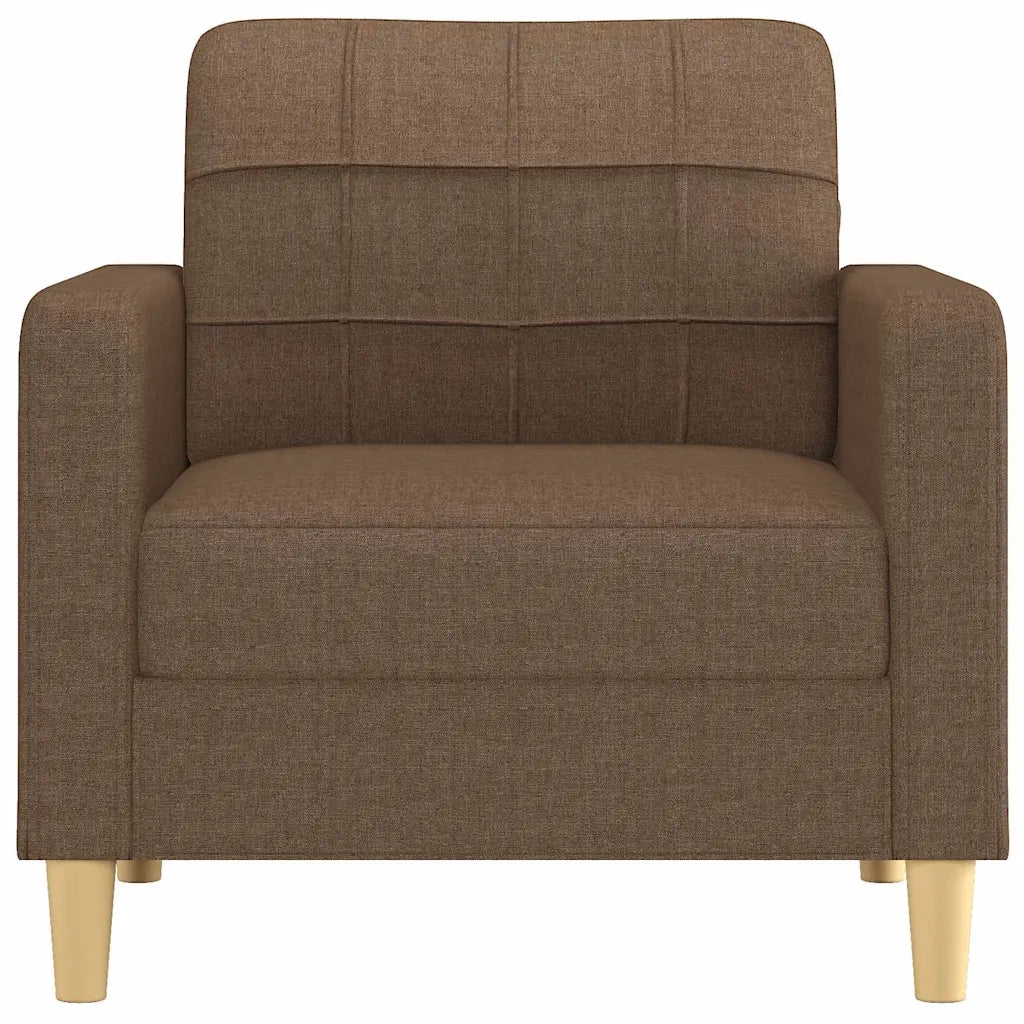 Poltrona-Divano Sedia-Poltroncina Marrone 60 cm in Tessuto 145241