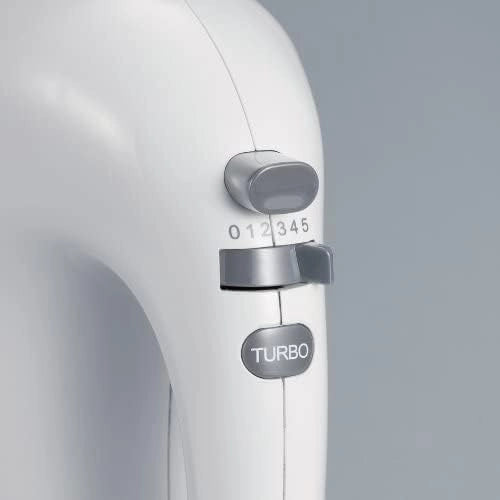 Severin hm 3810 sbattitore elettrico 300w da 3 litri con ciotola, mixer cucina con fruste e ganci, sbattitore elettrico con ciotola, 5 livelli di velocità e tasto turbo, bianco