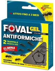TRAPPOLA TRIANGOLARE FOVAL GEL FORMICHE CF. 2PZ KOLLANT