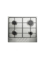 Indesit thp 642 ix piano cottura a gas, inox, 4 fuochi, comandi frontali