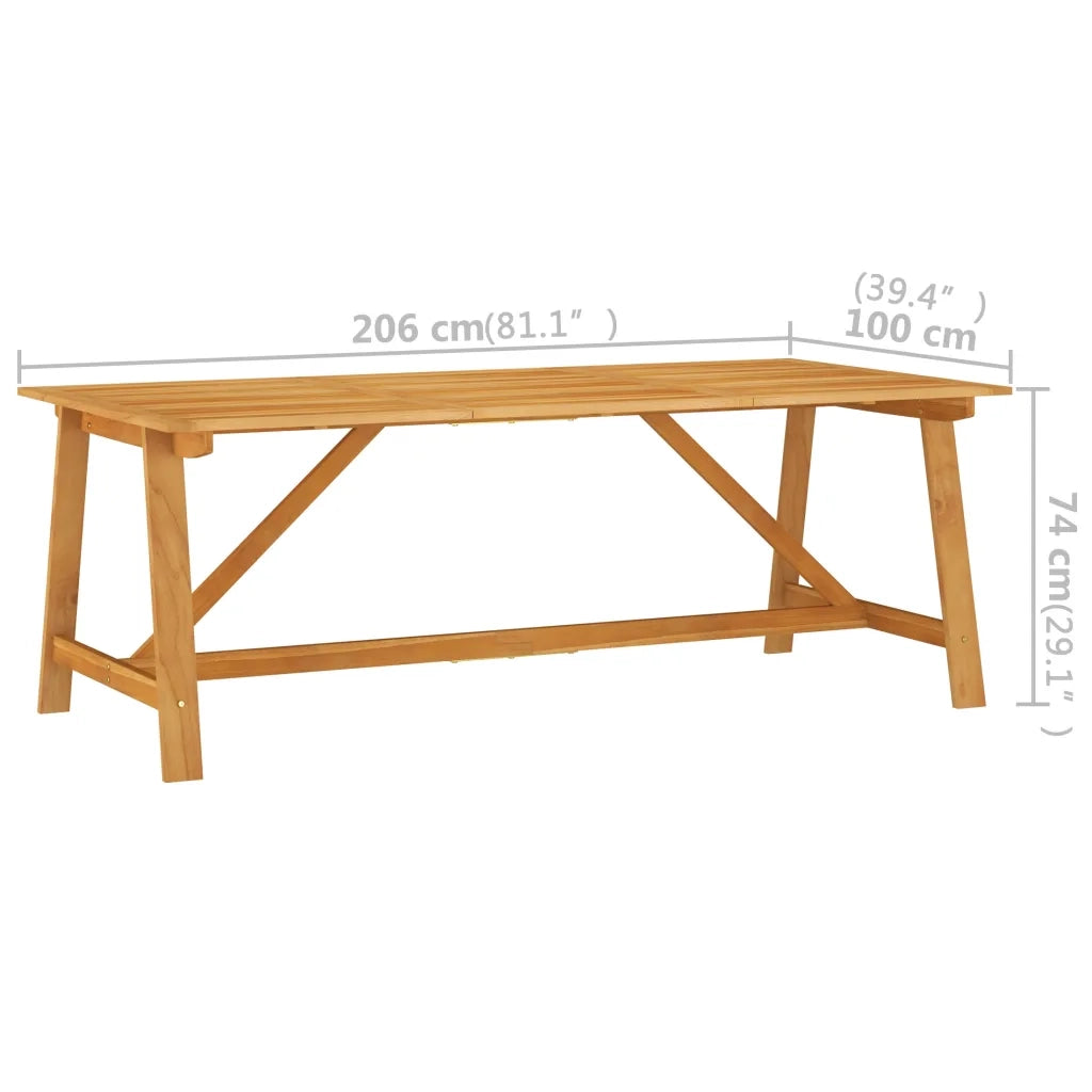 Set Mobili da Pranzo per Giardino 7 pz Marrone 3068806