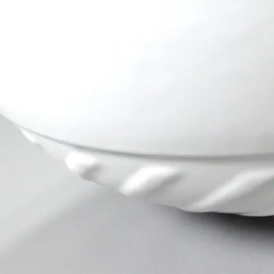 Lavabo da appoggio 33 cm bianco lucido con rilievi sul fondo  Logos