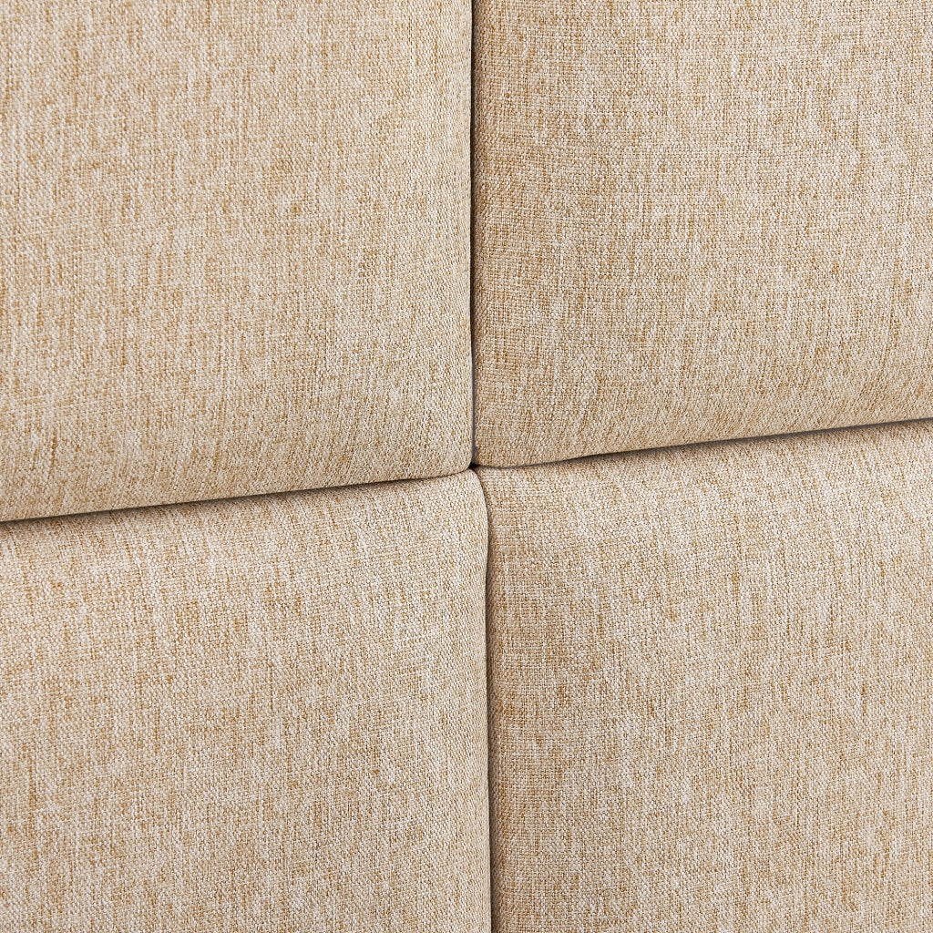 Set di 4 cuscini da parete in tessuto 30 x 30 cm beige 03_0010640