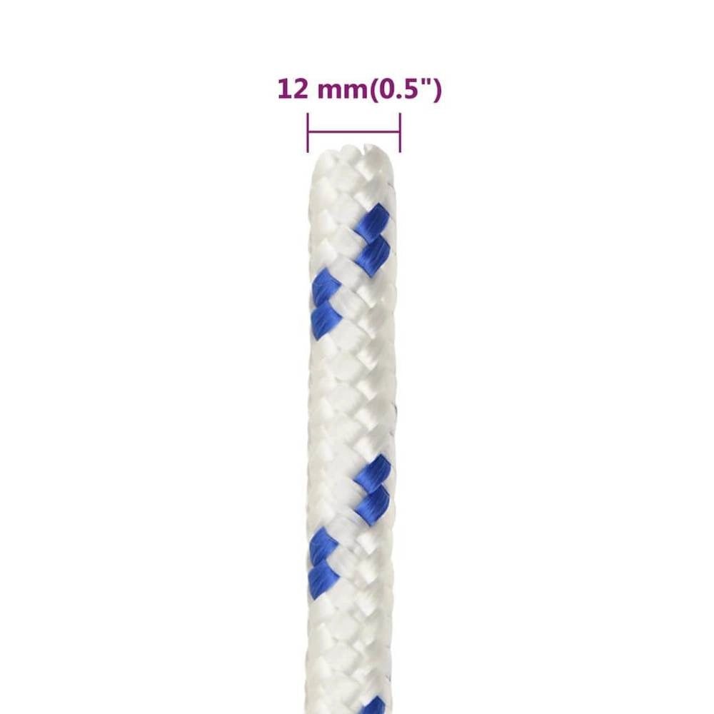 Boat Rope, White, 12 Mm, 100 M, Polypropylene