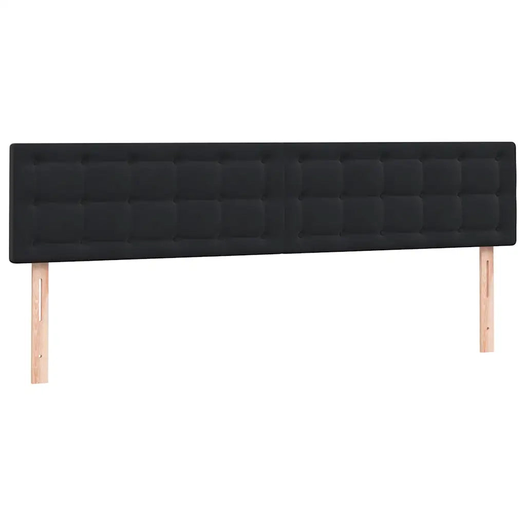 Giroletto a Molle con Materassi Nero 200x220 cm in Velluto 3317921