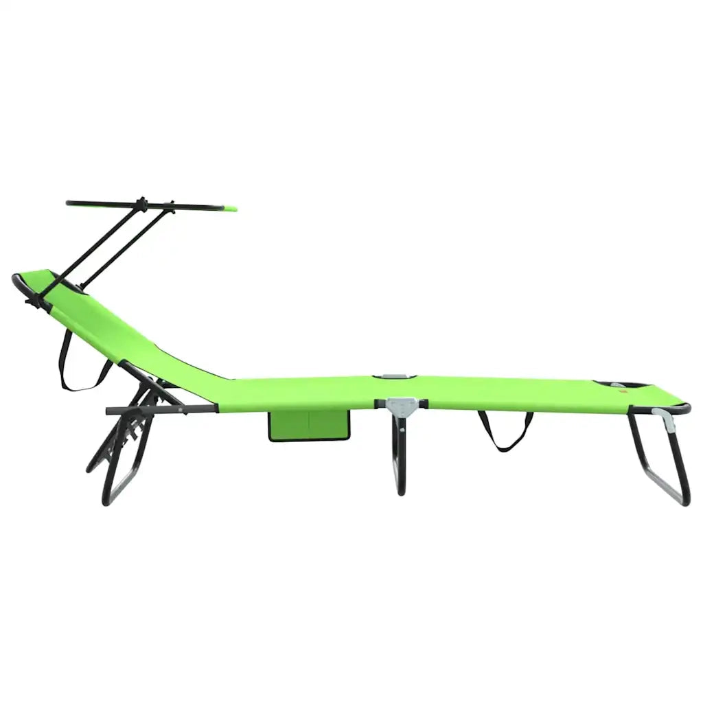 Lettino prendisole pieghevole 2 pcs Verde 190 x 57 x 81 cm 42003138