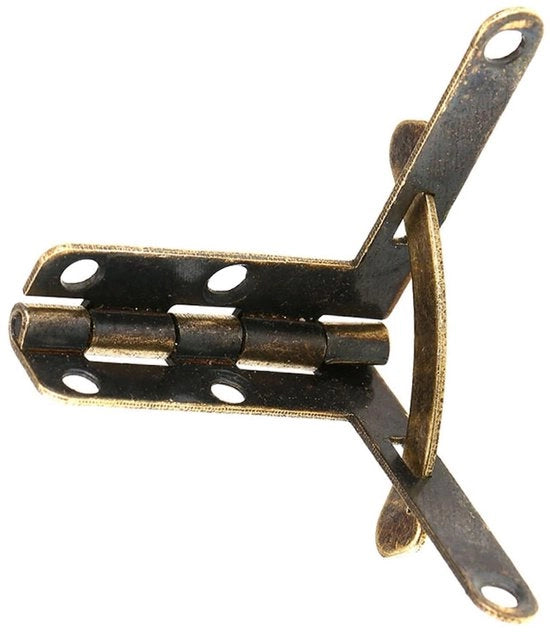 Sostegno a quadrante 20 pezzi - 90 gradi - Sostegni per cassetti - Viti - Finestra a forma di coperchio - Adatto per cassetti in legno di vino - Sostegni per cassetti in legno