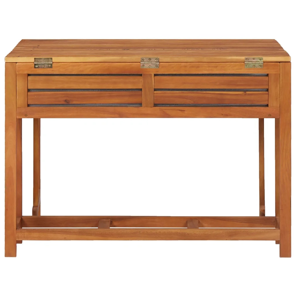Tavolo con Fioriera da Balcone e 2 Sedie in Massello di Acacia cod mxl 36251