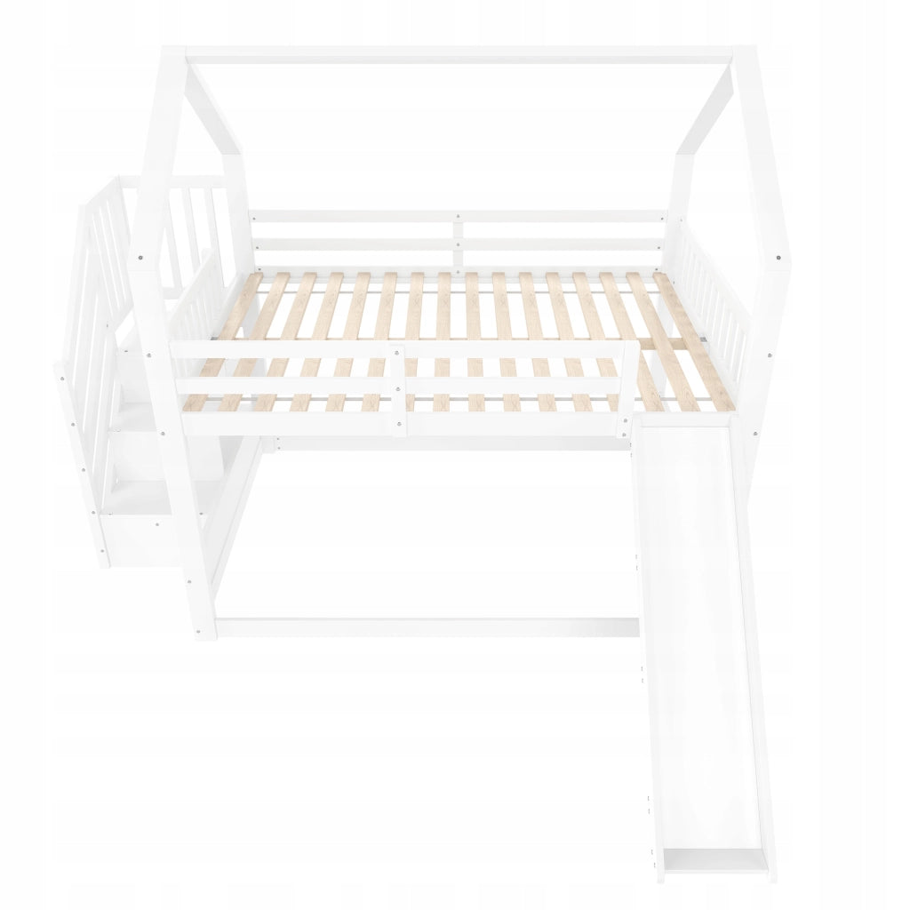 Letto a castello 140x200 bianco - Xylo - Senza materasso