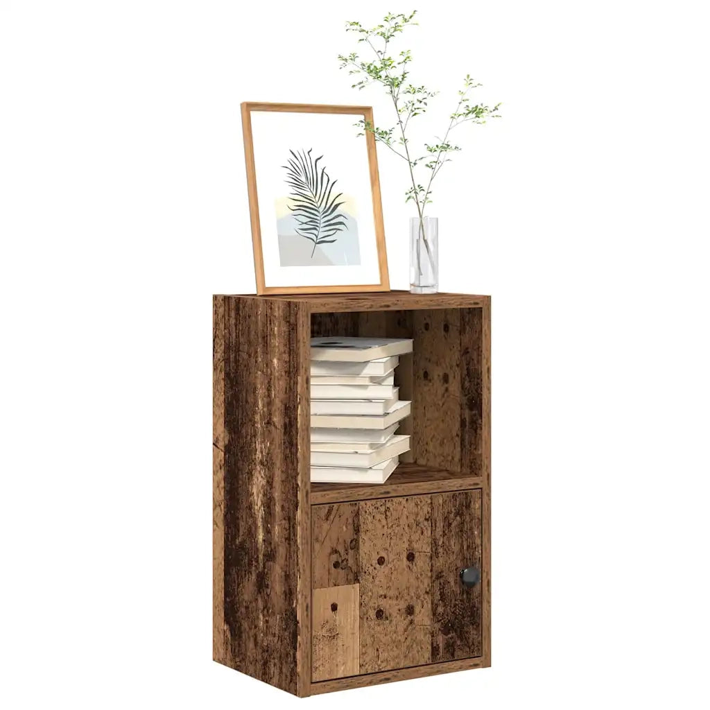 Libreria-Scaffale per Libri-Mobile di Stoccaggio Legno Vecchio 31x24x52 cm in Legno Multistrato