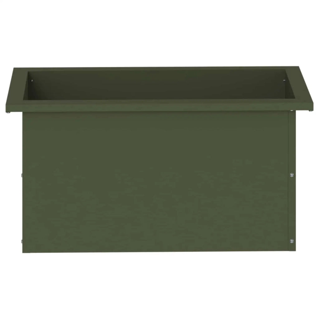 Fioriera da giardino con LED Verde Oliva 30 x 60 x 30 cm 8008090