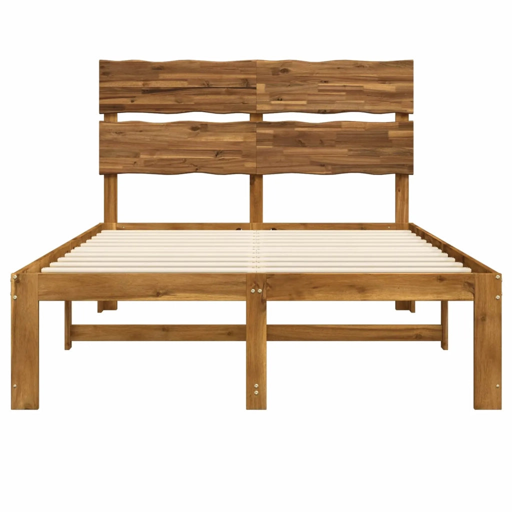 Letto matrimoniale con testiera ROSTOCK Naturale 120 x 200 cm 3405483