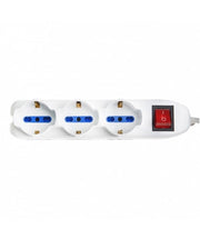 Vultech Multipresa bipasso 9 posti con tasto ON/OFF 16A