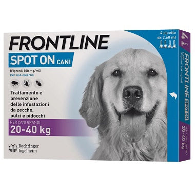 FRONTLINE SPOT-ON 20-40 KG CANI GRANDI 3+1 PIPETTE- FRONTLINE- 1,0 pz