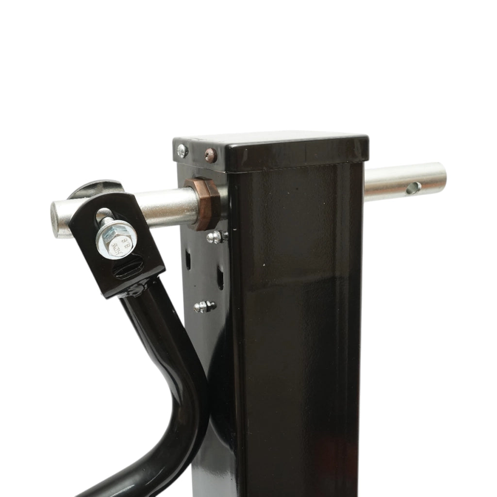 Piede di supporto per rimorchio regolabile con manovella, 71 cm, fissaggio laterale, carico massimo 5443 kg