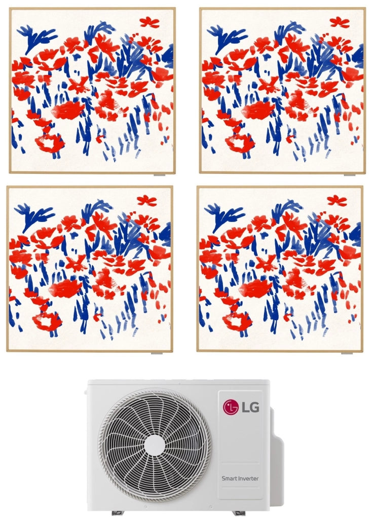 Condizionatore LG Quadri Split Inverter ARTCOOL GALLERY PHOTO 9+9+9+9 con MU4R25 R-32 Wi-Fi Integrato