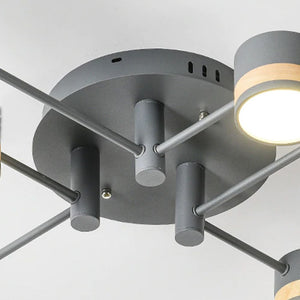 Lampada Da Soffitto Grey Grigia APP529-6C
