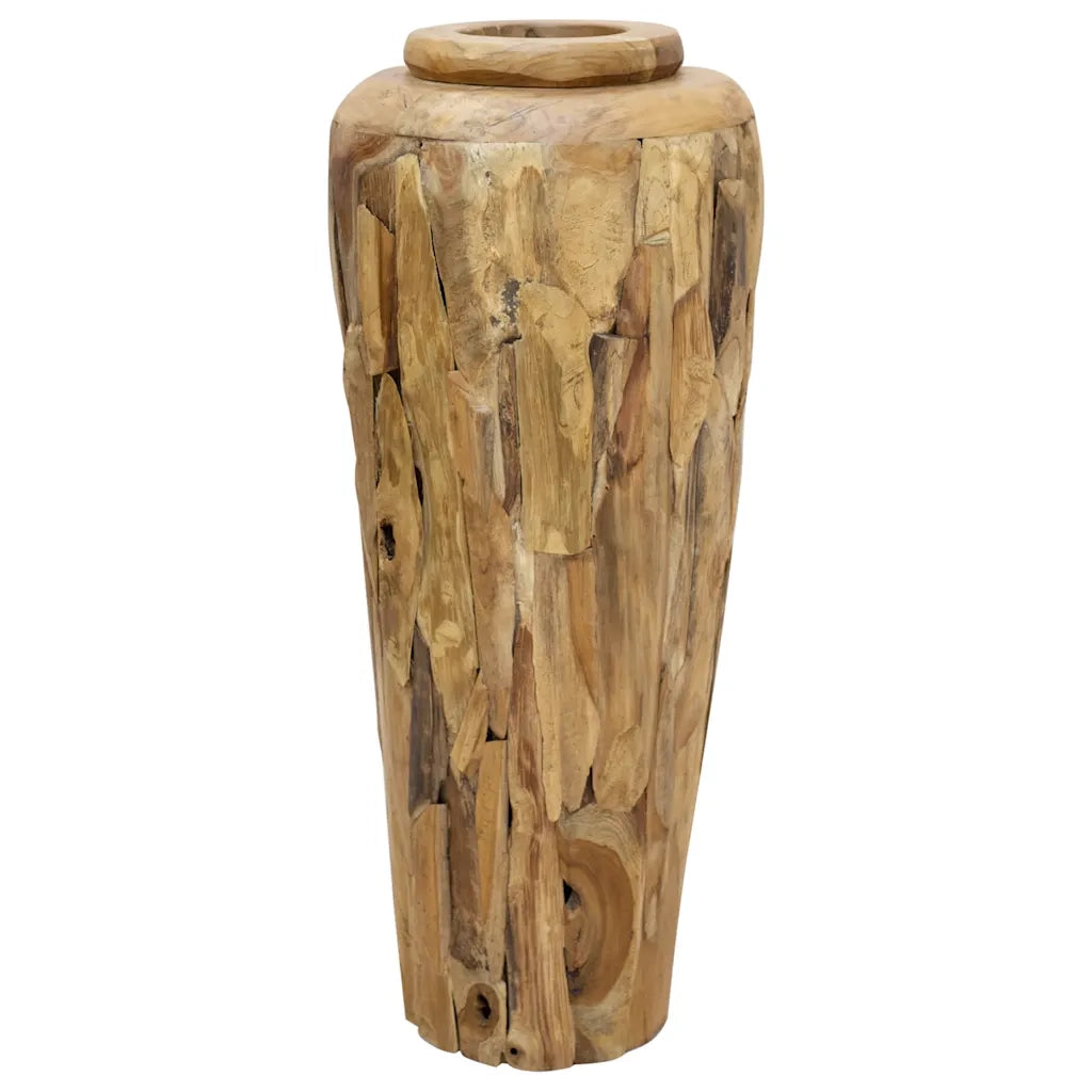 Vaso Decorativo 40x100 cm in Legno Massello di Teak cod mxl 67462