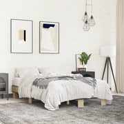 Giroletto-Struttura Letto Rovere Sonoma 120x200 cm in Legno Multistrato Metallo 280696