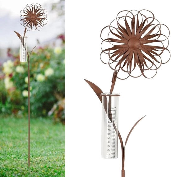 Misuratore di pioggia per giardino - misuratore di pioggia decorativo - 110 cm