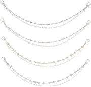 Decorazioni per cinture a forma di stella con perle per scarpe casual e sandali - 1 confezione da 8 pezzi, 4 stili