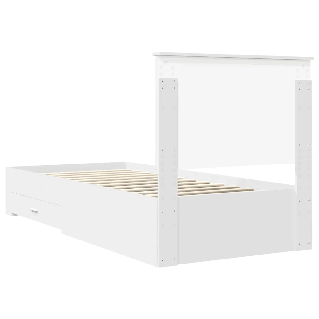 Struttura del letto Bianco 90 x 190 cm Legno multistrato