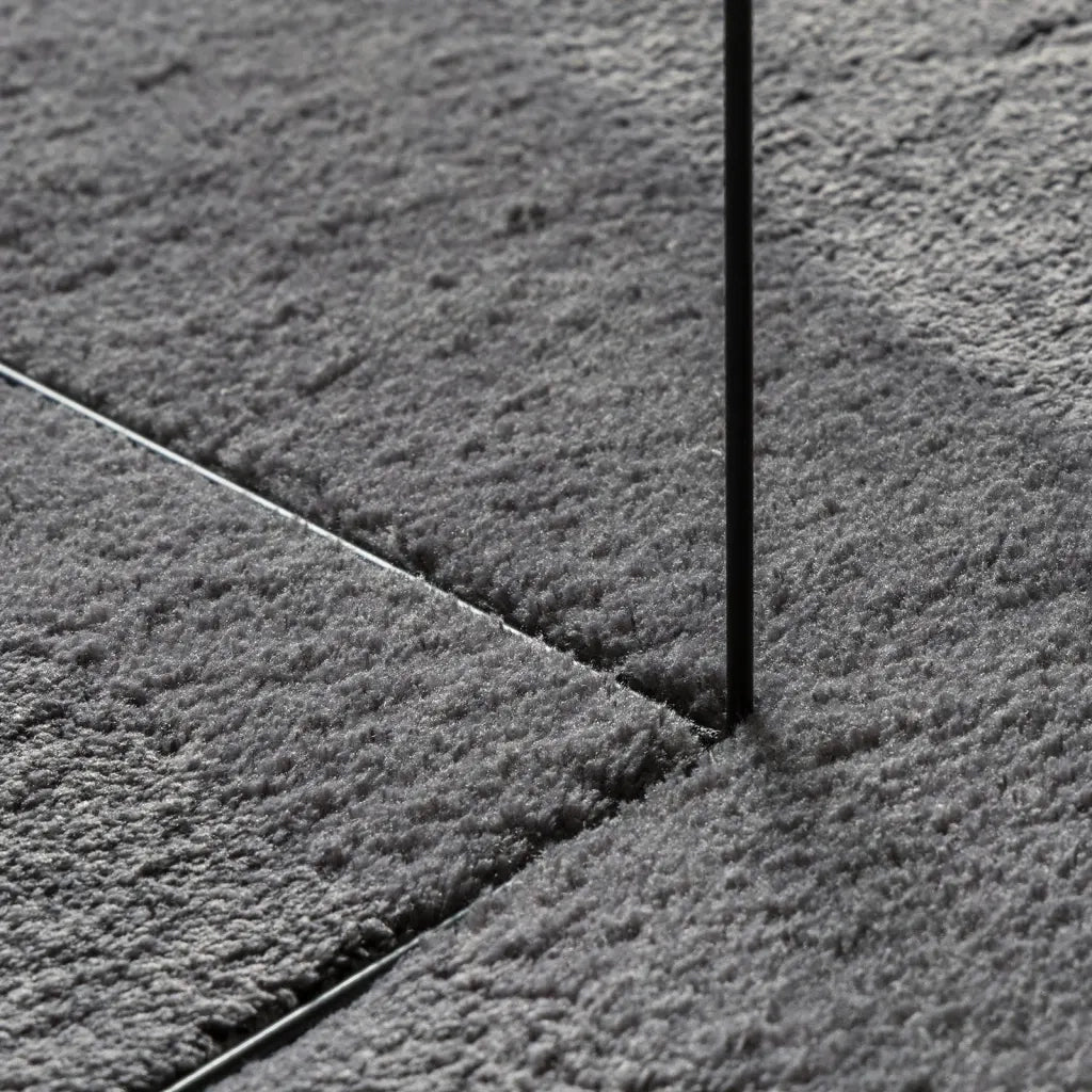 Tappeto Pelo Corto HUARTE Morbido Lavabile Antracite 200x280 cm 375005
