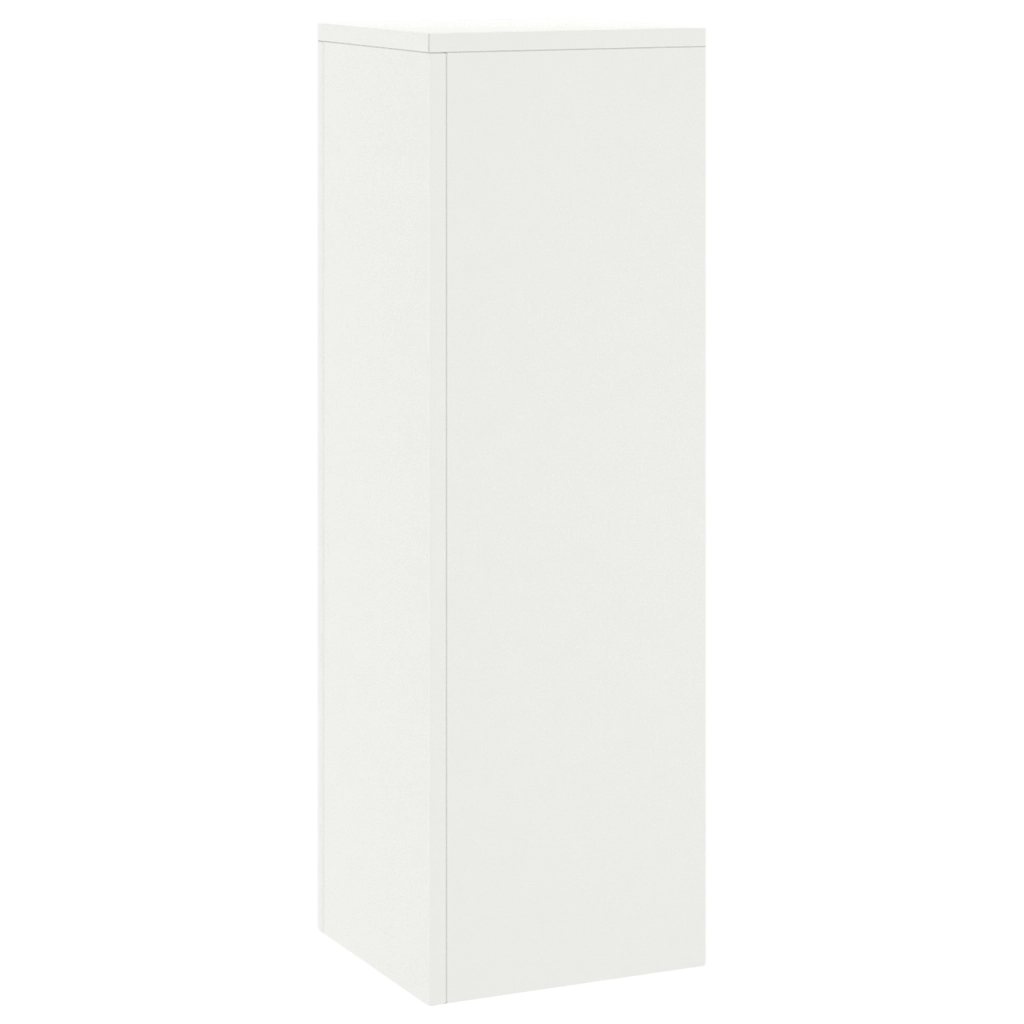 Supporti Piante da Esterno Pillar 2 pcs Bianco 24x24x75 cm Acciaio