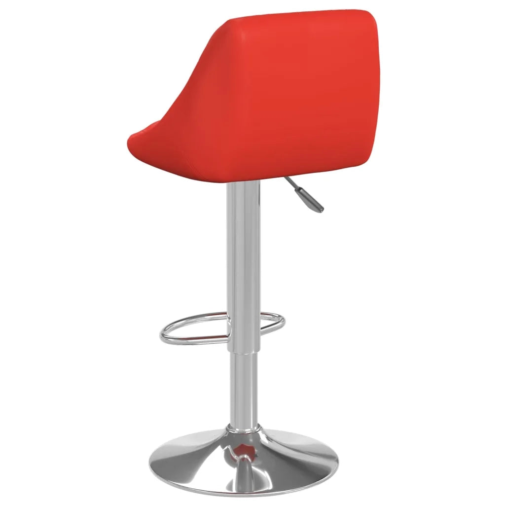 Sgabelli da Bar 2 pz Rossi in Similpelle 335181